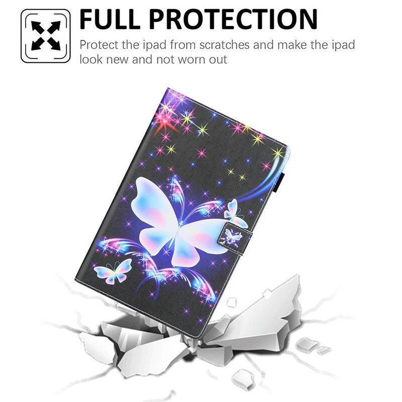 Housse Samsung Galaxy Tab A7 Lite Papillons Étoiles