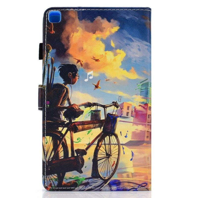 Housse Samsung Galaxy Tab A7 Lite Vélo Art