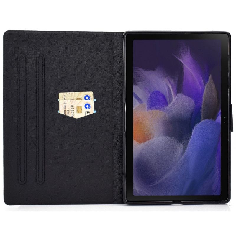 Housse Samsung Galaxy Tab A8 (2021) Chat Yeux Bleus