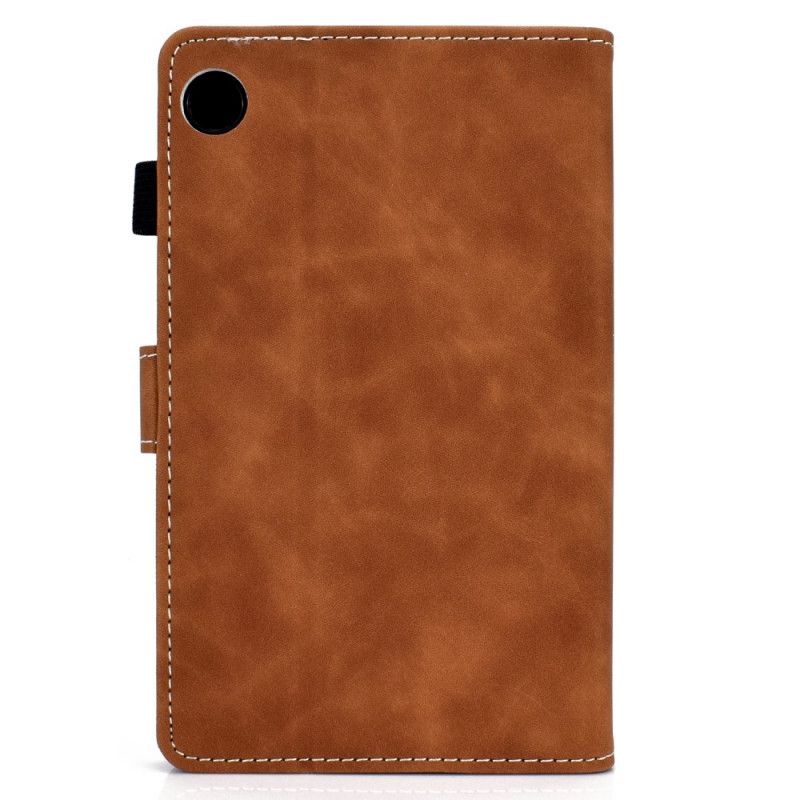 Housse Samsung Galaxy Tab A8 (2021) Effet Cuir Design Vintage