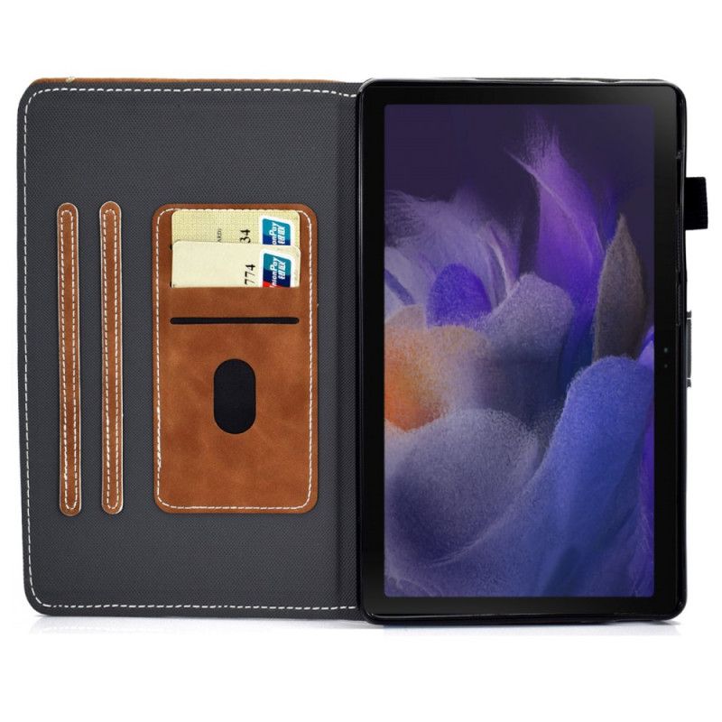 Housse Samsung Galaxy Tab A8 (2021) Effet Cuir Design Vintage