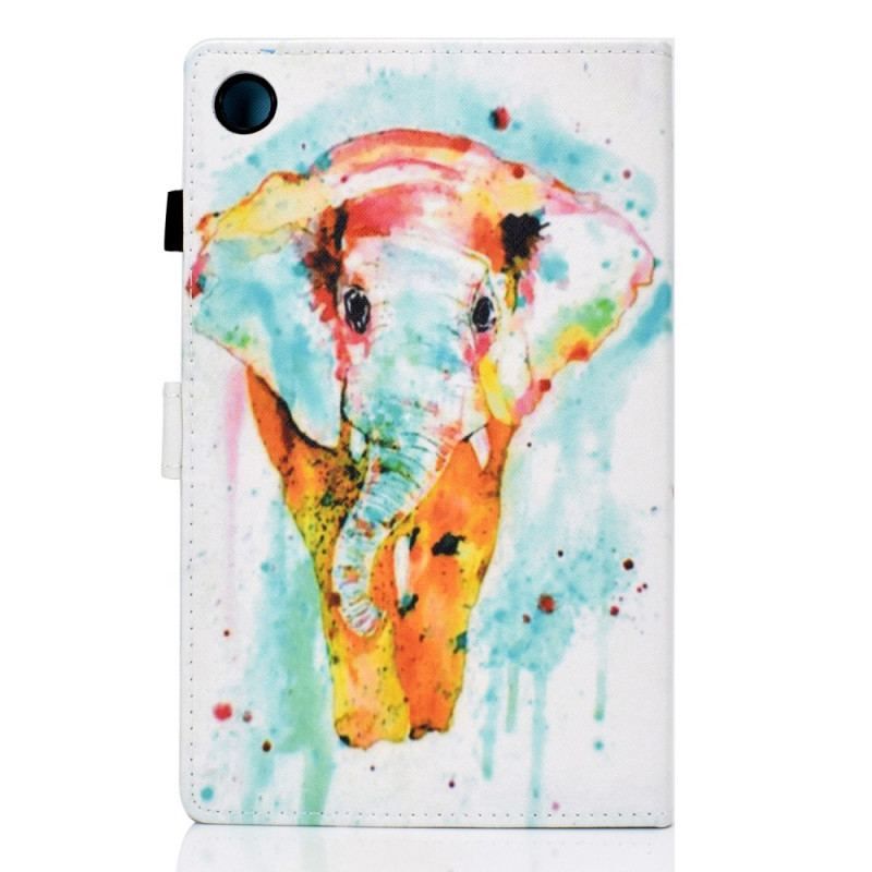 Housse Samsung Galaxy Tab A8 (2021) Éléphant Aquarelle