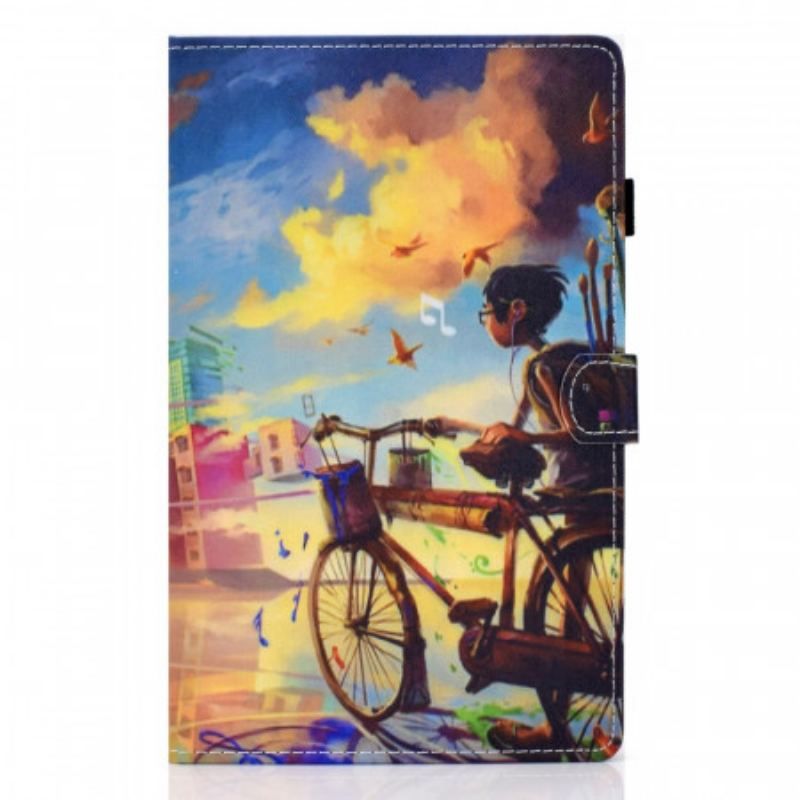 Housse Samsung Galaxy Tab A8 (2021) Vélo Art