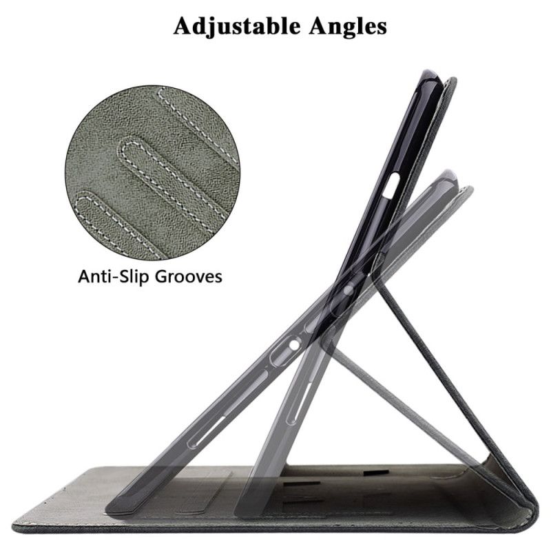 Housse Samsung Galaxy Tab S10 Plus / S9 Plus Effet Daim Petit Tigre