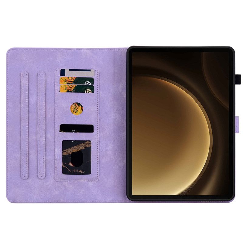 Housse Samsung Galaxy Tab S10 Plus / S9 FE Plus / S9 Plus Fleur de Lys