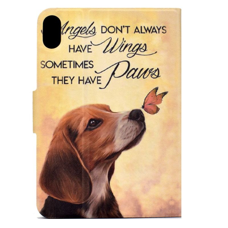 Housse Samsung Galaxy Tab S11 Chien et Papillon