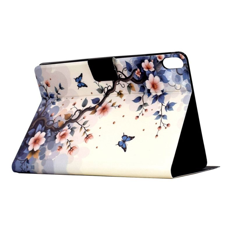 Housse Samsung Galaxy Tab S11 Fleurettes et Papillons
