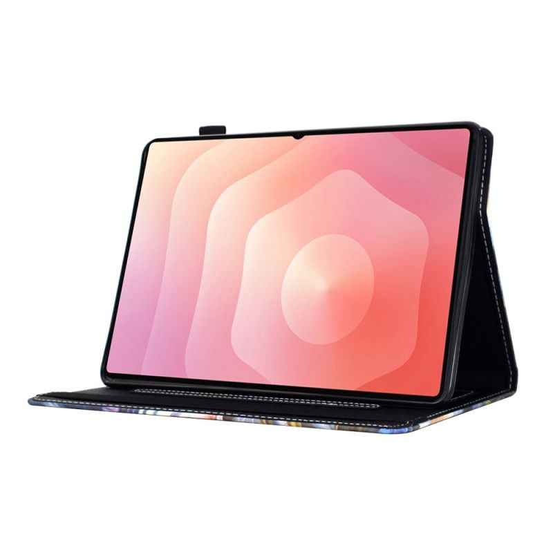 Housse Samsung Galaxy Tab S11 Fleurs et Papillons Colorés