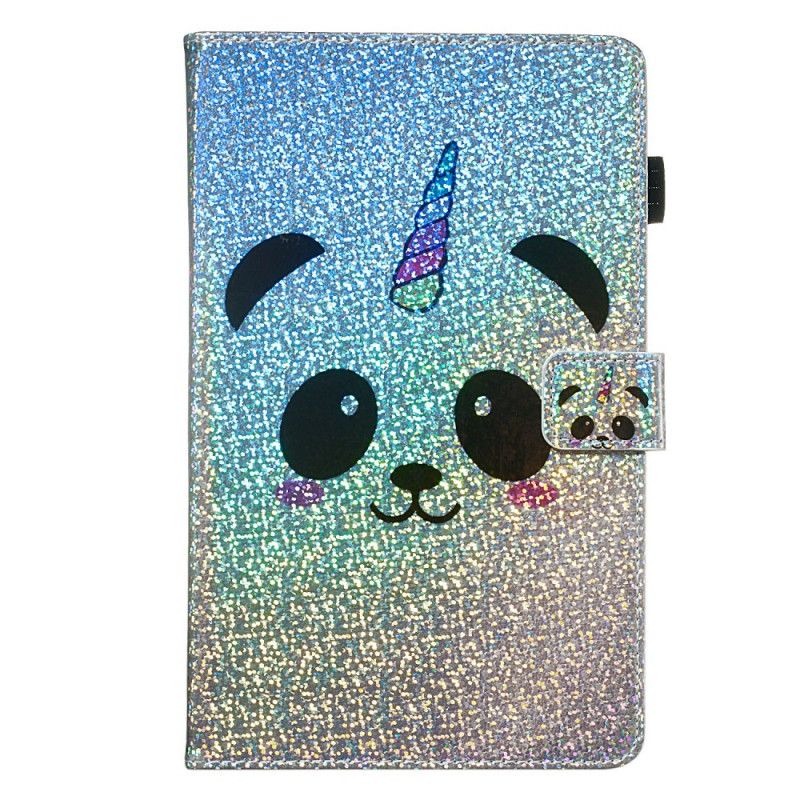 Housse Samsung Galaxy Tab S5e Panda Paillettes