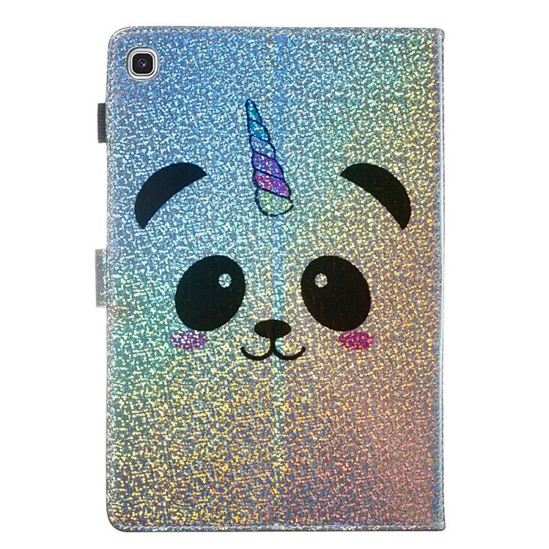 Housse Samsung Galaxy Tab S5e Panda Paillettes