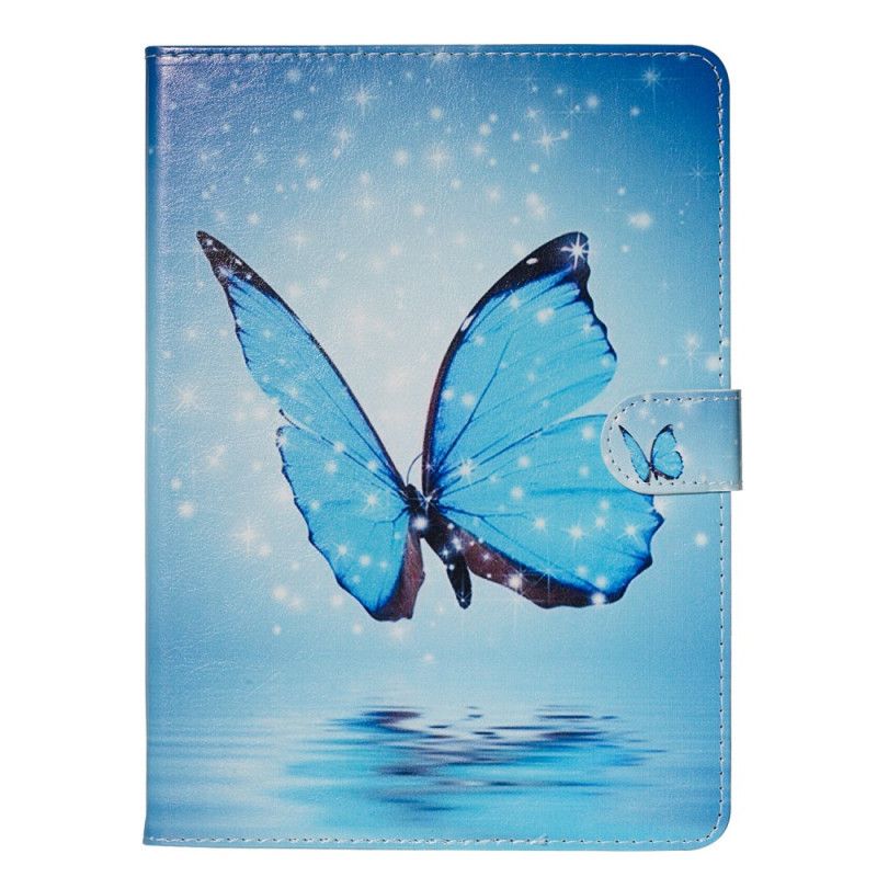 Housse Samsung Galaxy Tab S5e Papillon Bleu