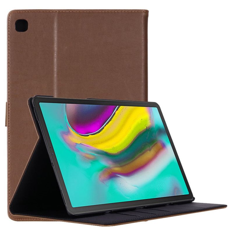 Housse Samsung Galaxy Tab S5e Simili Cuir Vintage