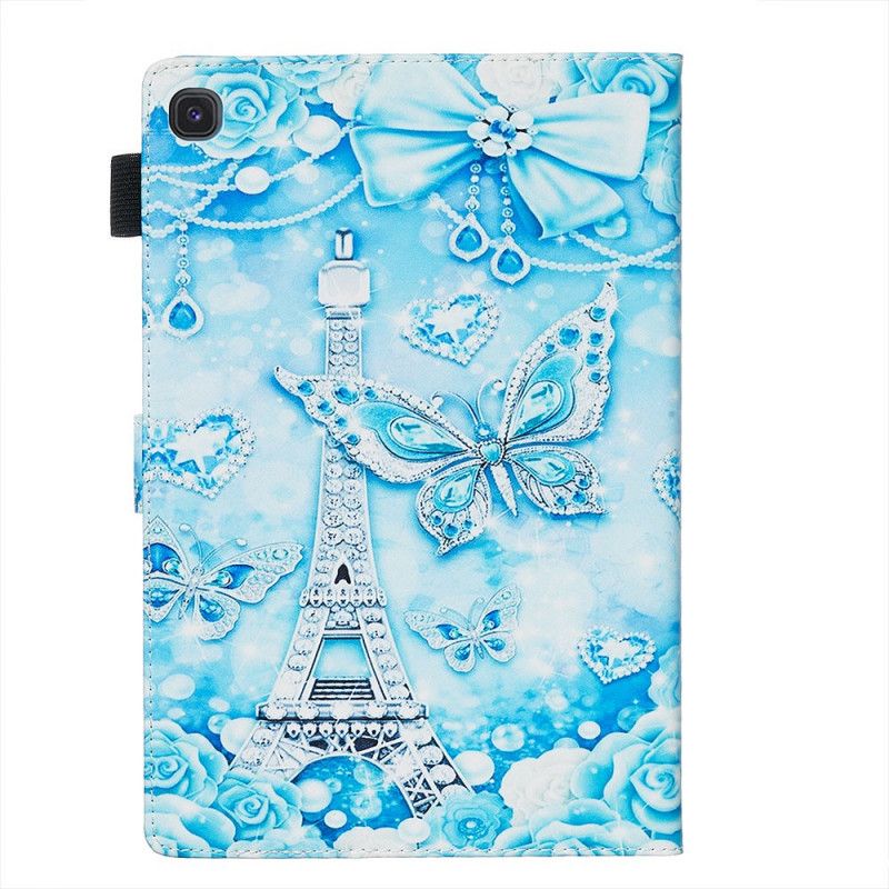 Étui Housse Samsung Galaxy Tab S5e Tour Eiffel Diamant