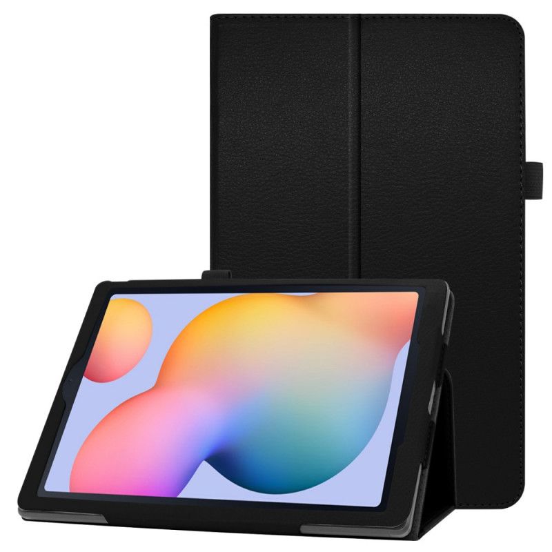 Housse Samsung Galaxy Tab S6 Lite 2 Volets Simili Cuir Litchi