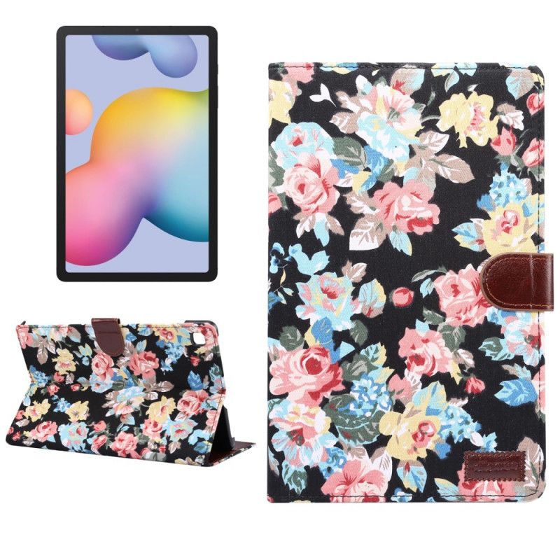 Housse Samsung Galaxy Tab S6 Lite Fleurs Liberty