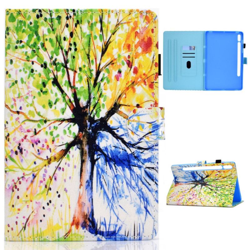 Housse Samsung Galaxy Tab S7 Arbre Aquarelle