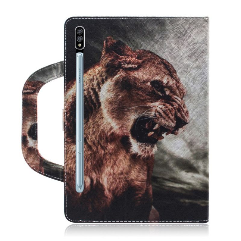 Housse Samsung Galaxy Tab S7 Lion Avec Poignée