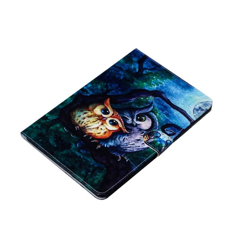 Housse Samsung Galaxy Tab S7 Peinture Hiboux