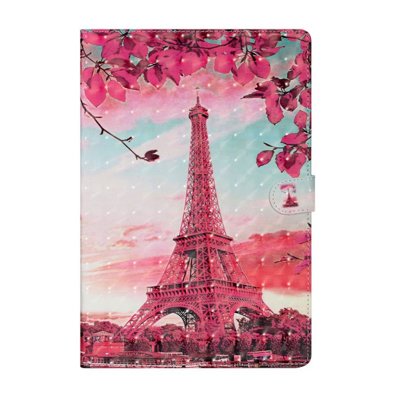 Housse Samsung Galaxy Tab S7 Plus Tour Eiffel Florale