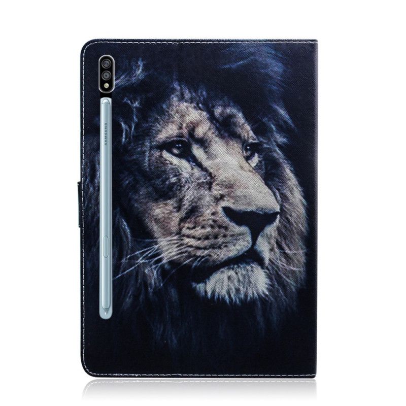 Housse Samsung Galaxy Tab S7 Tête De Lion