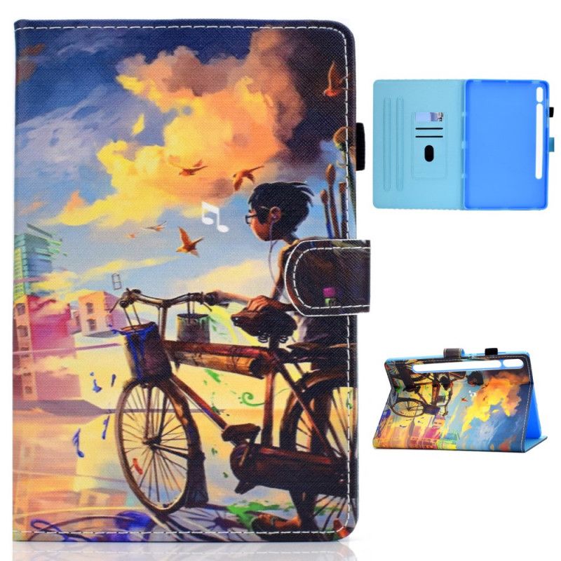 Housse Samsung Galaxy Tab S7 Vélo Art