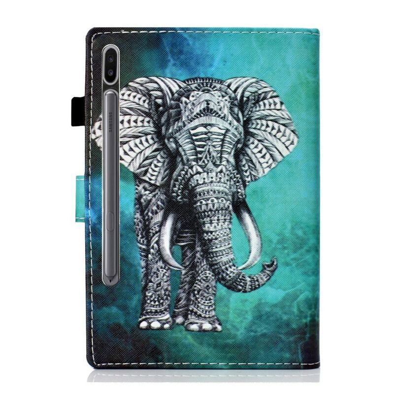 Housse Samsung Galaxy Tab S8 / Tab S7 Éléphant Tribal