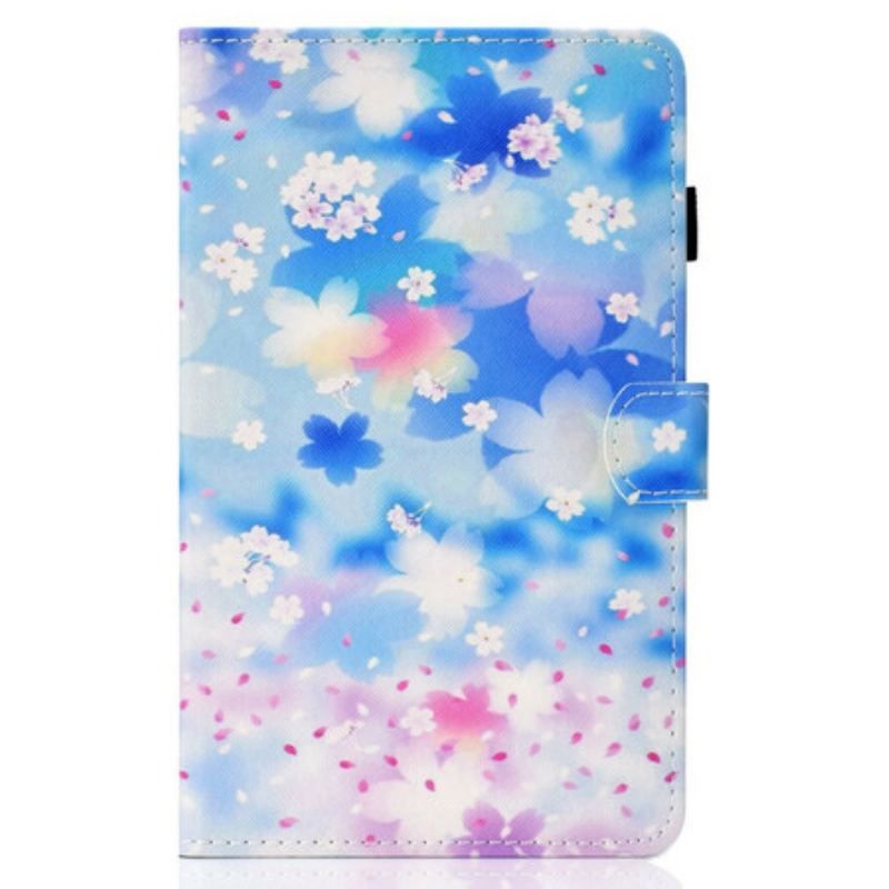 Housse Samsung Galaxy Tab S8 / Tab S7 Fleurs Aquarelle