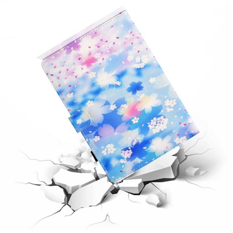Housse Samsung Galaxy Tab S8 / Tab S7 Fleurs Aquarelle