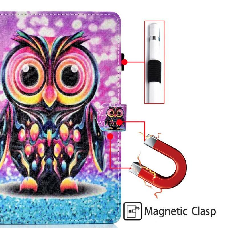 Housse Samsung Galaxy Tab S8 / Tab S7 Hibou Éclaté