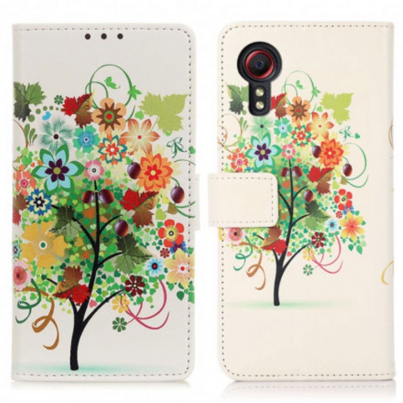 Housse Samsung Galaxy XCover 5 Arbre Fleuri