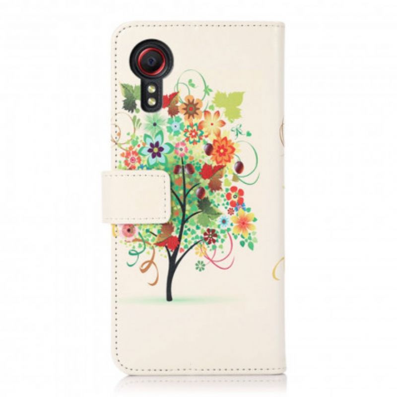 Housse Samsung Galaxy XCover 5 Arbre Fleuri