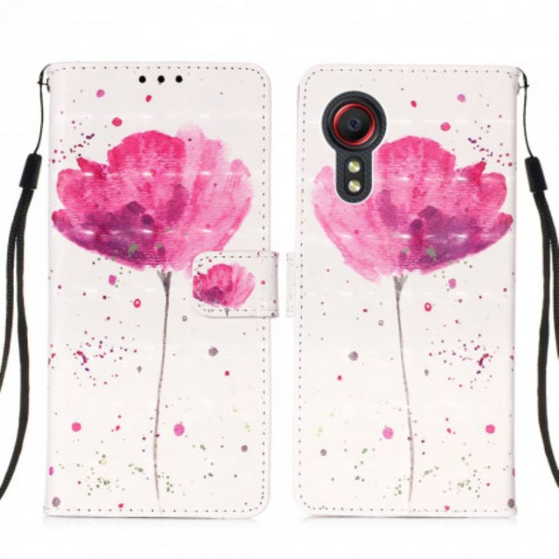 Housse Samsung Galaxy XCover 5 Coquelicot Aquarelle