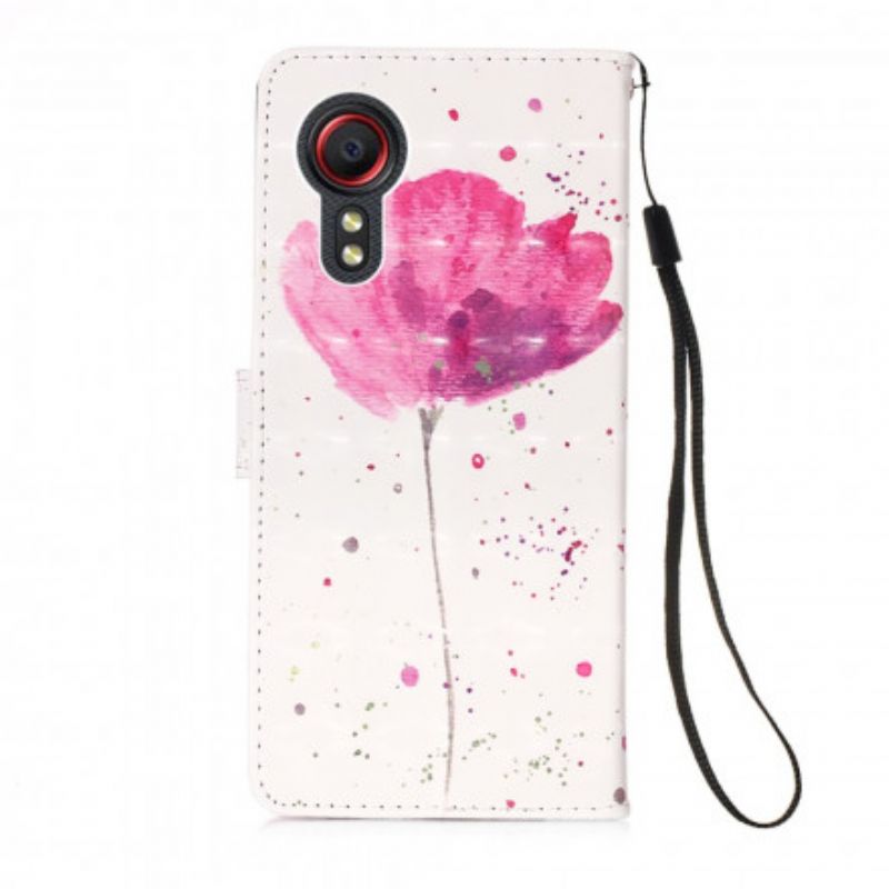 Housse Samsung Galaxy XCover 5 Coquelicot Aquarelle