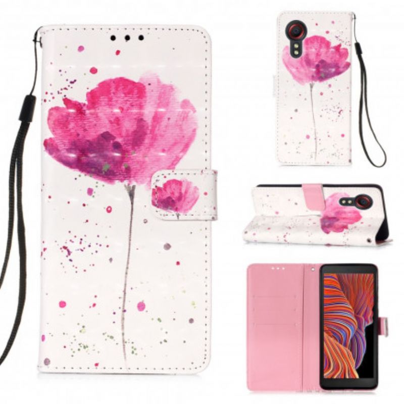 Housse Samsung Galaxy XCover 5 Coquelicot Aquarelle