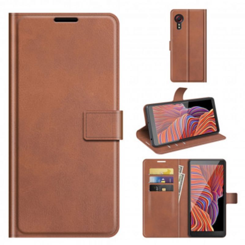 Housse Samsung Galaxy XCover 5 Effet Cuir Design