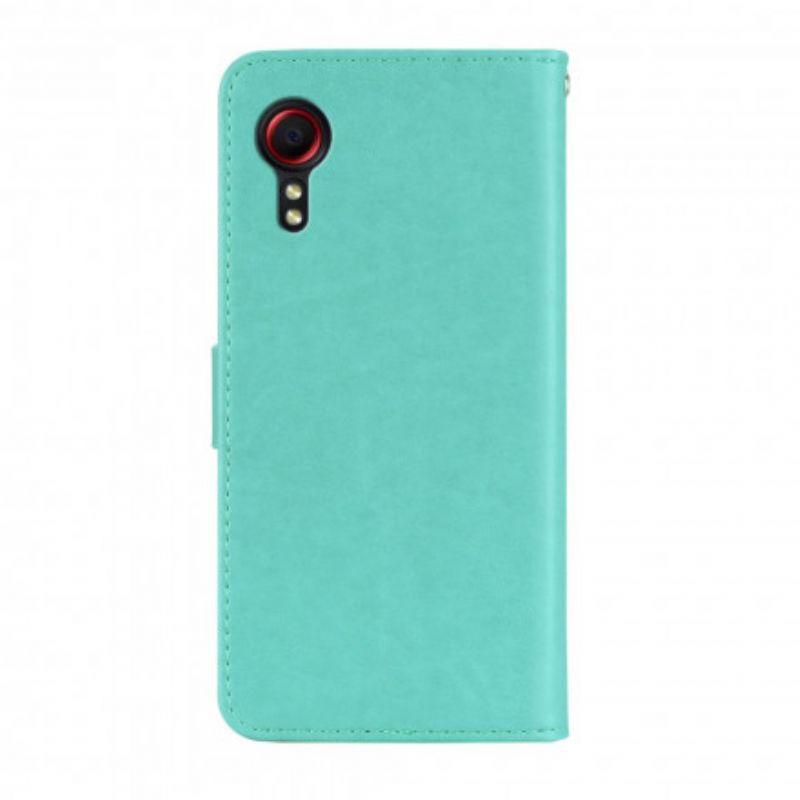 Housse Samsung Galaxy XCover 5 Hibou Mandala Et Lanière