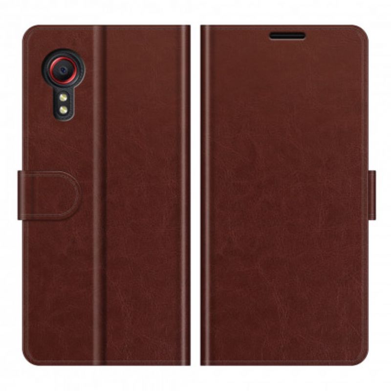 Housse Samsung Galaxy XCover 5 Style Cuir Traditionnel