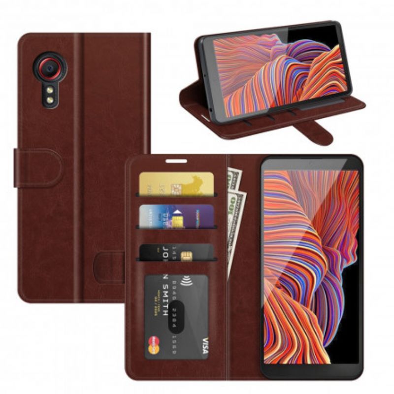 Housse Samsung Galaxy XCover 5 Style Cuir Traditionnel
