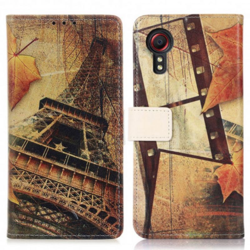 Housse Samsung Galaxy XCover 5 Tour Eiffel En Automne