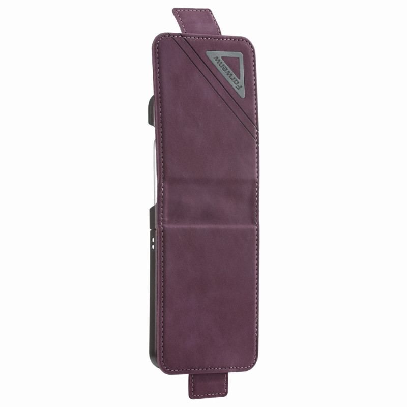 Housse Samsung Galaxy Z Flip 4 Effet Cuir FORWENW