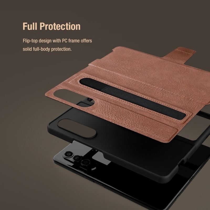 Housse Samsung Galaxy Z Fold 4 NILLKIN Simili Cuir