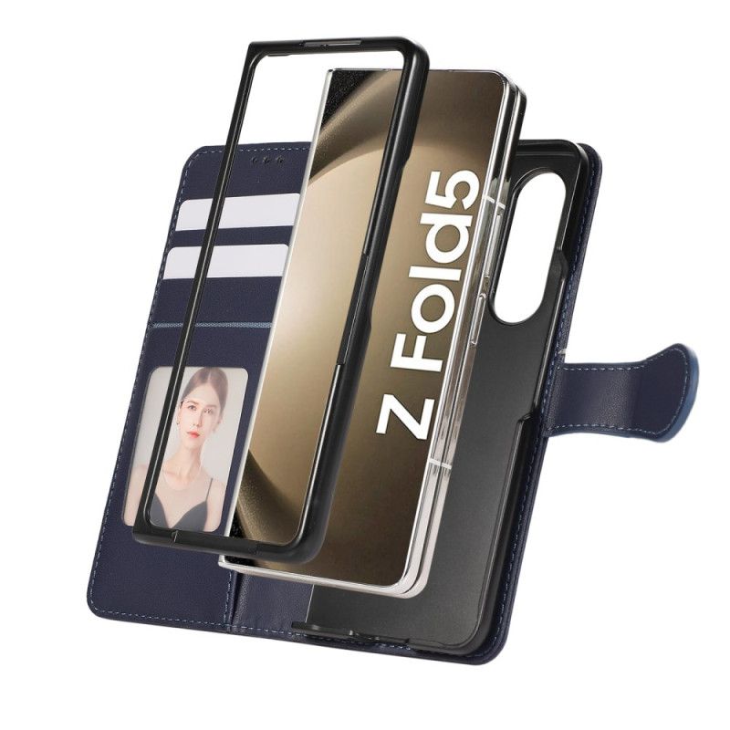 Housse Samsung Galaxy Z Fold 7 Motif Gaufré avec Lanière