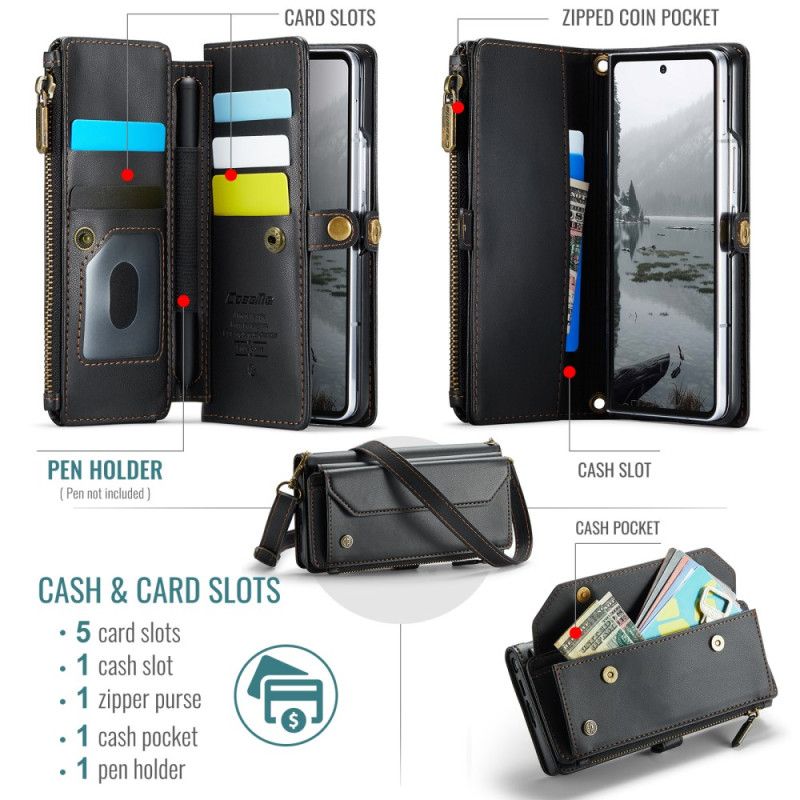 Housse Samsung Galaxy Z Fold 7 Portefeuille CASEME