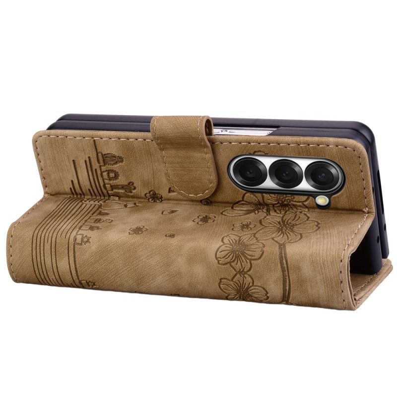 Housse Samsung Galaxy Z Fold 7 Scène de Chat