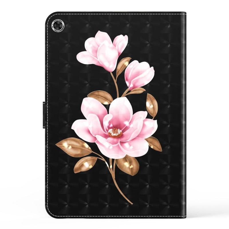 Housse Simili Cuir Samsung Galaxy Tab A8 (2021) Fleurs d'Arbre