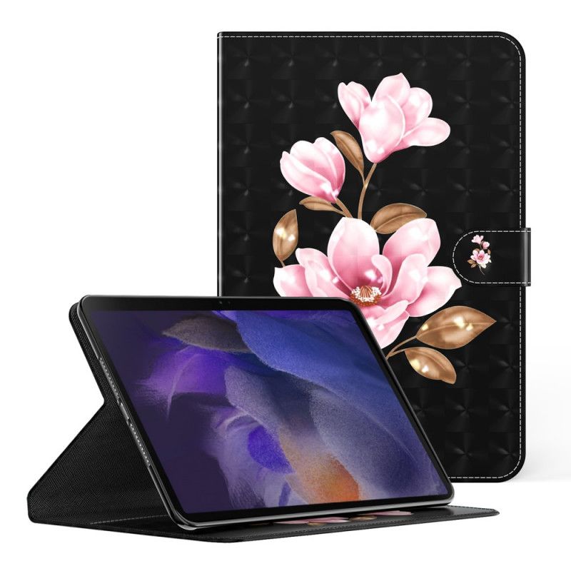 Housse Simili Cuir Housse Samsung Galaxy Tab A8 (2021) Fleurs D'arbre