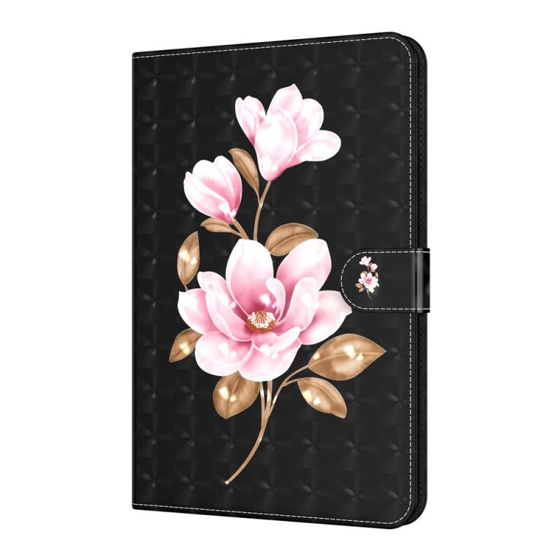 Housse Simili Cuir Samsung Galaxy Tab S7 Fleurs D'arbre