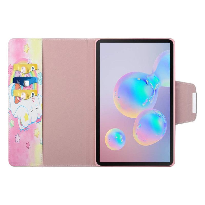 Housse Simili Cuir Samsung Galaxy Tab S7 Plus Oursons Magiques