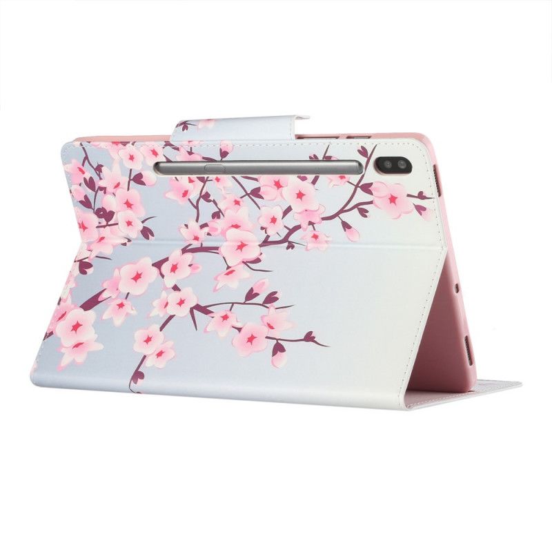 Housse Simili Cuir Samsung Galaxy Tab S7 Plus Sakura