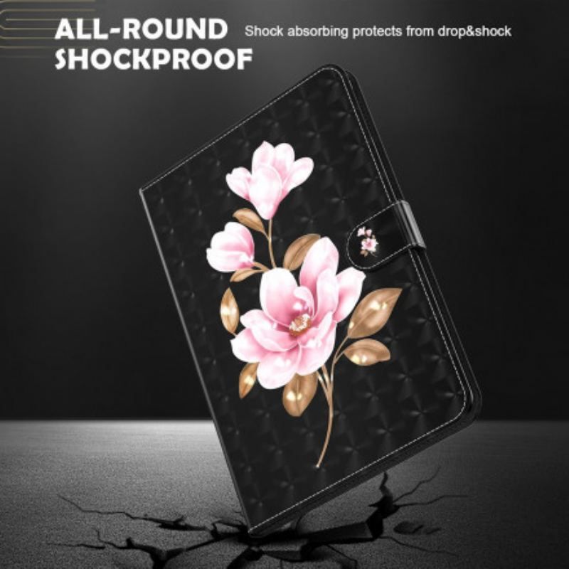 Housse Simili Cuir Samsung Galaxy Tab S8 / Tab S7 Fleurs D'Arbre